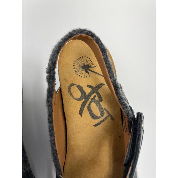 OTBT Prog Mary Jane Felt Wedge Ankle Strap Artsy Travel Comfort Clogs - Size 7 - Picture 7 of 11